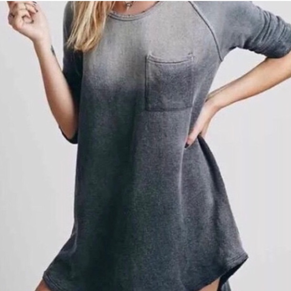 Free People Ombré Tunic Sweatshirt